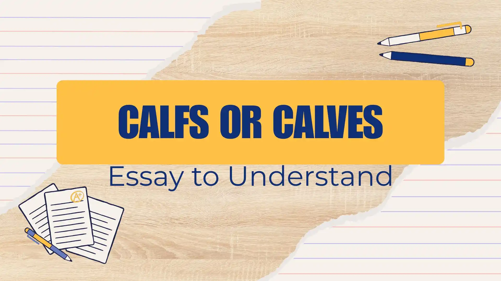 Calfs or Calves