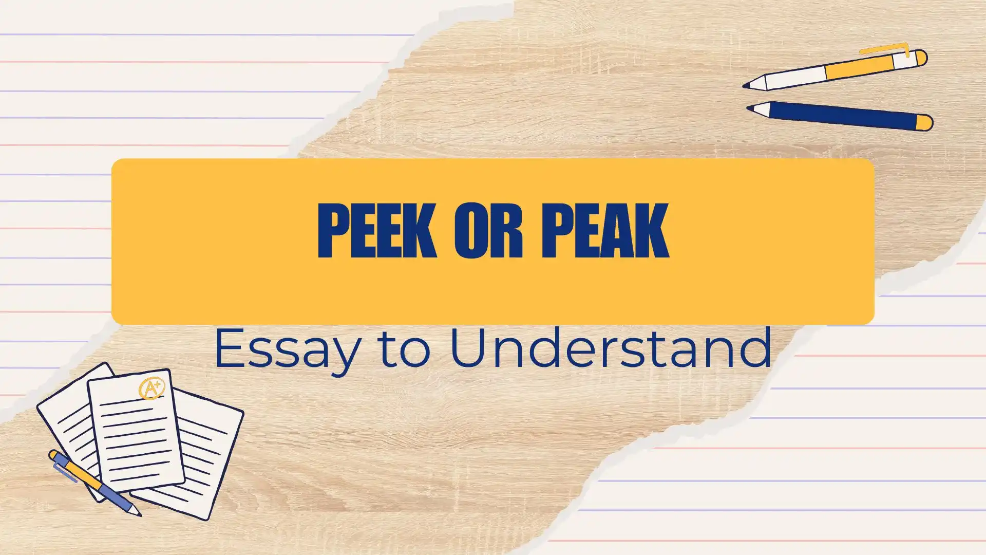 Peek or Peak