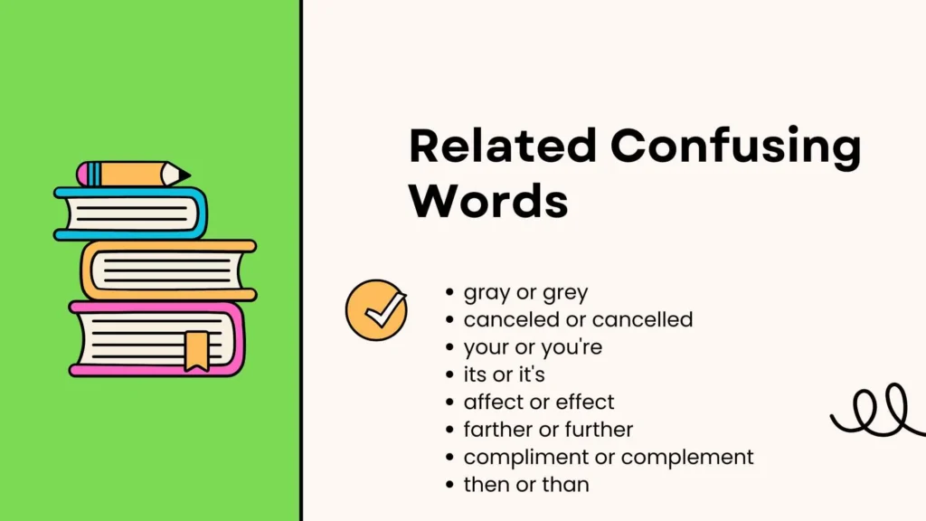 Related Confusing Words