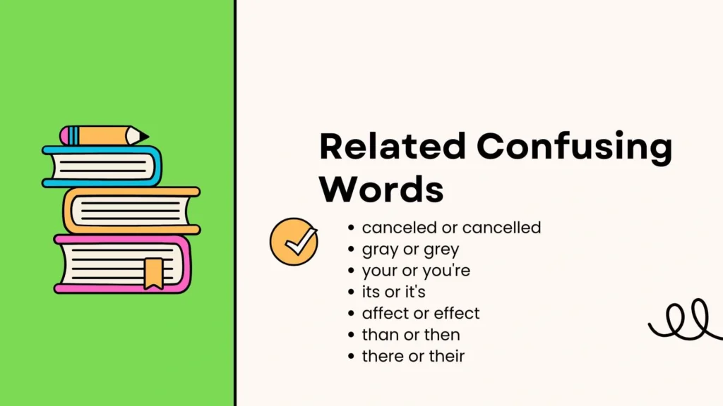 Related Confusing Words