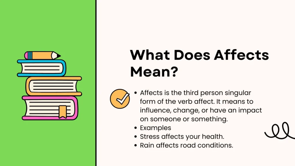 What Does Affects Mean?