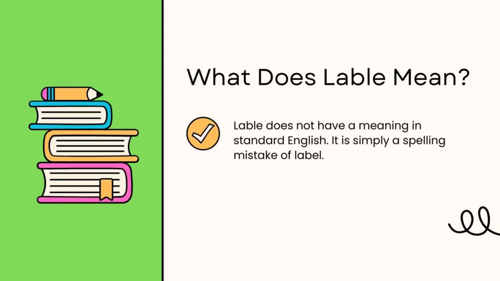 What Does Lable Mean?