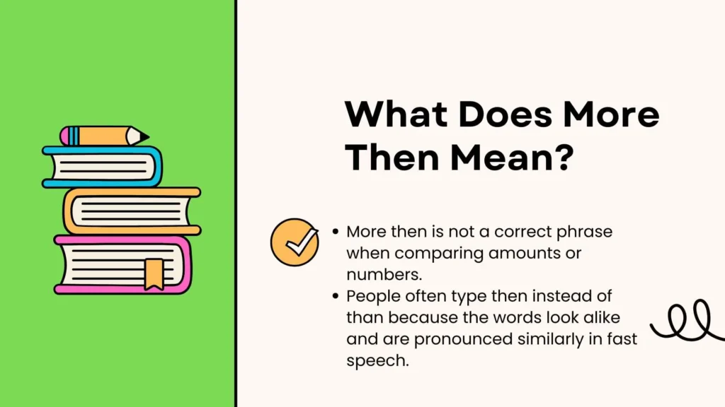 What Does More Then Mean?