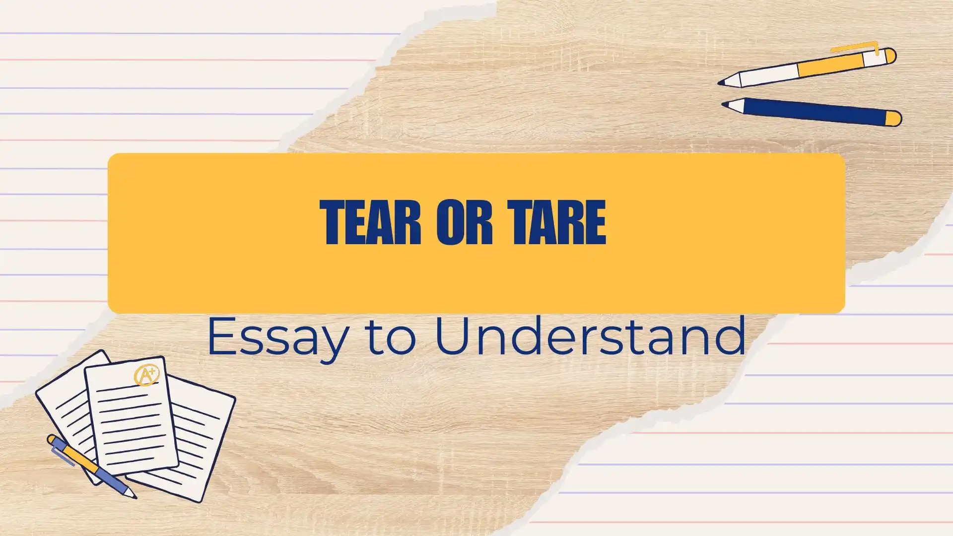 Tear or Tare