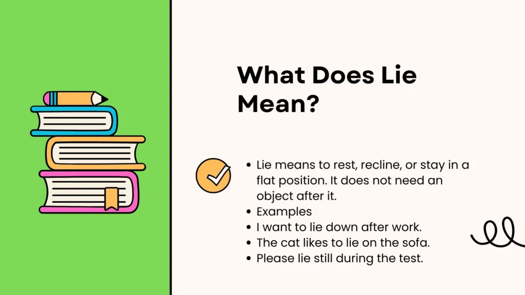 What Does Lie Mean?
