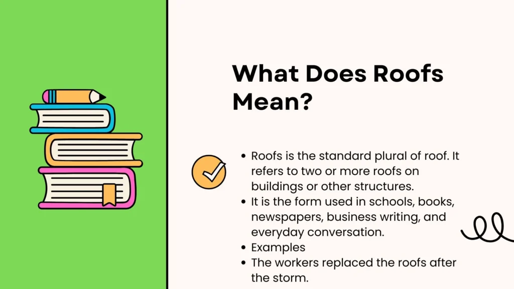 What Does Roofs Mean?