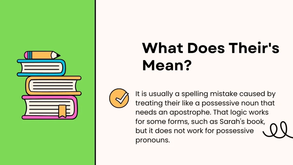 What Does Their's Mean?