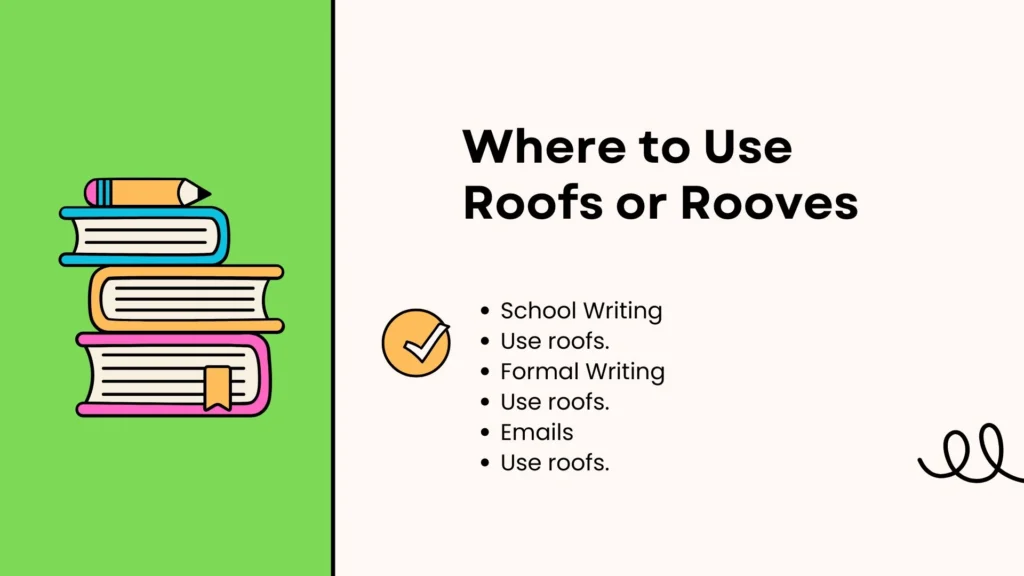 Where to Use Roofs or Rooves