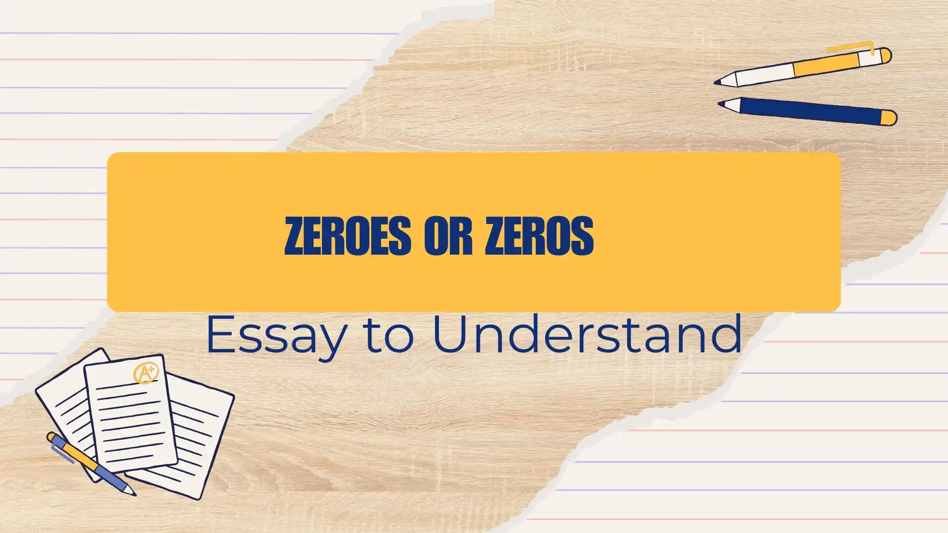 zeroes or zeros