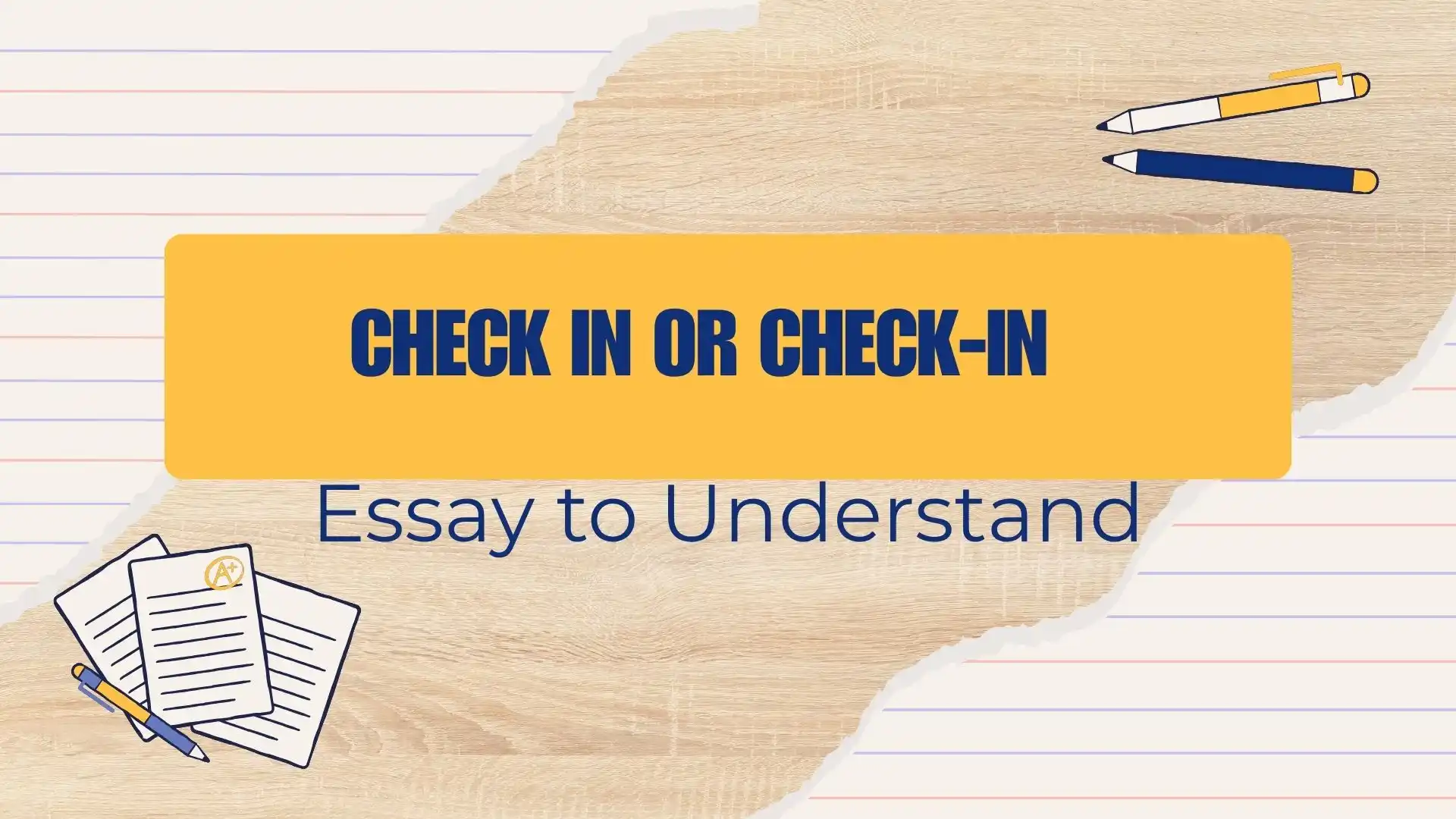 check in or check-in