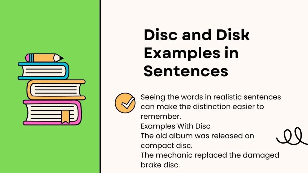 Disc and Disk Examples in Sentences