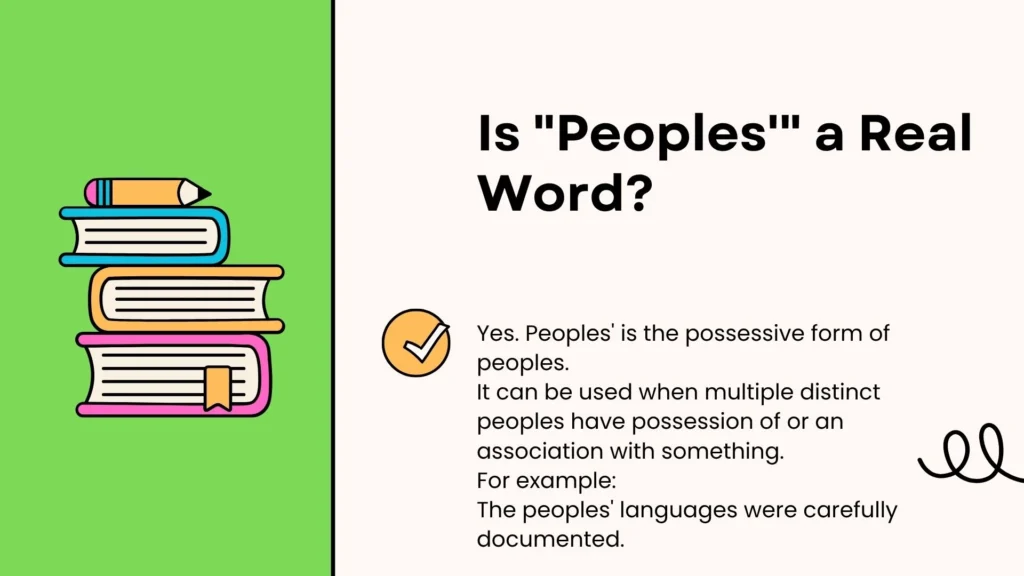 Is "Peoples'" a Real Word?