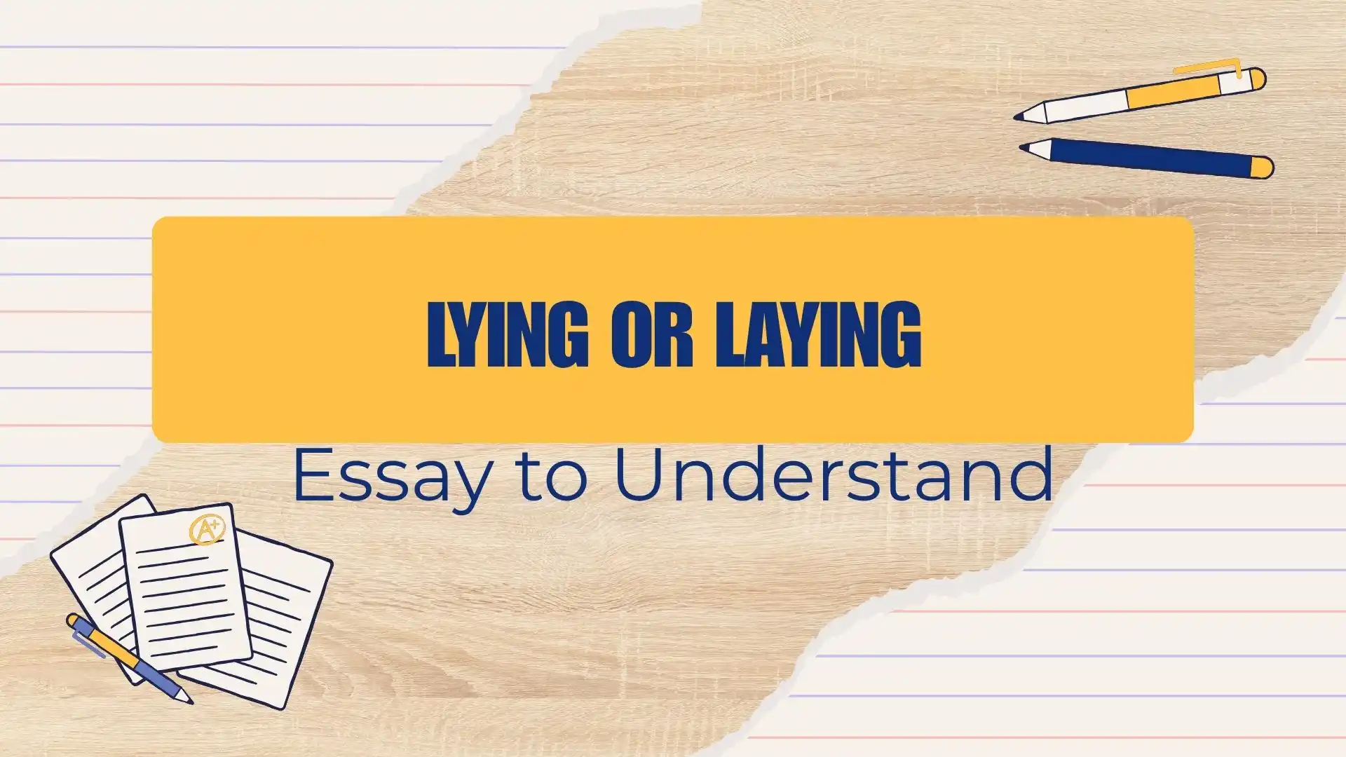 lying or laying
