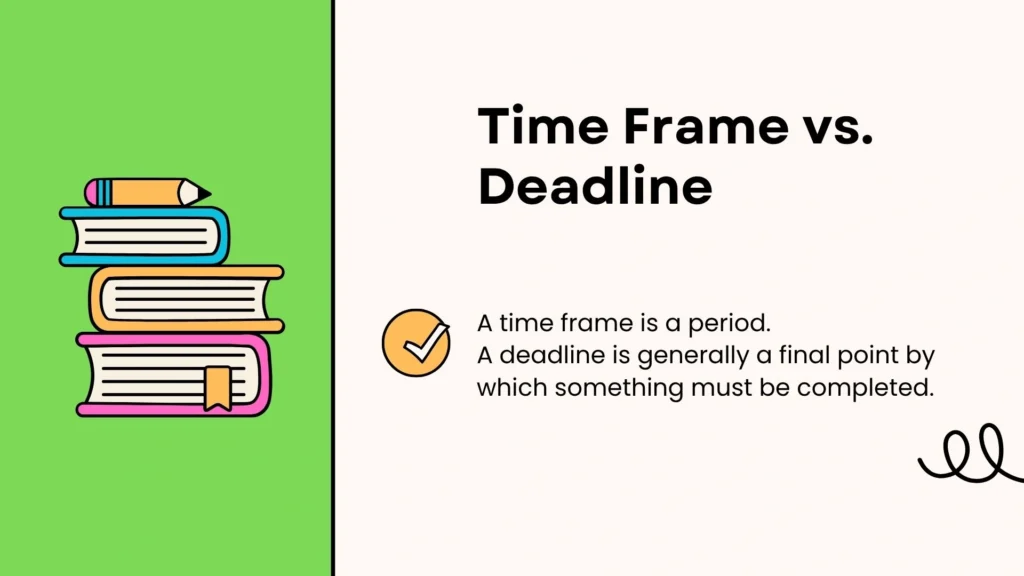 Time Frame vs. Deadline