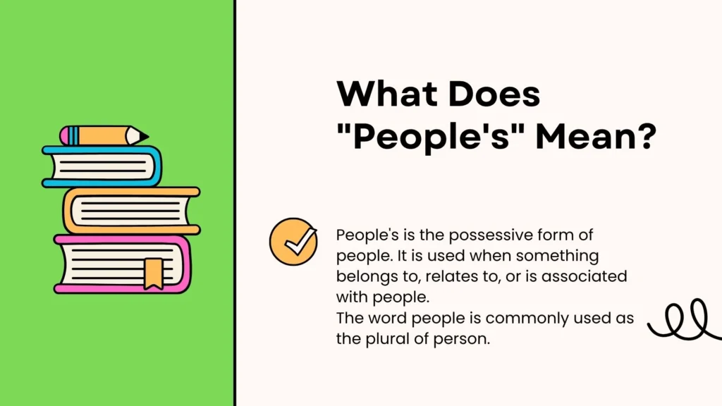 What Does "People's" Mean?