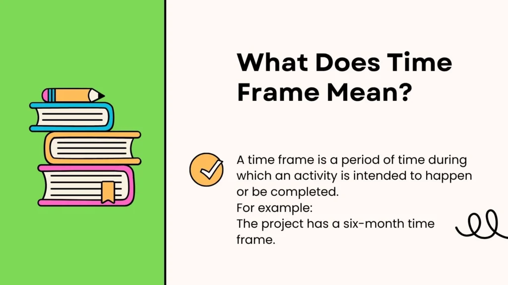 What Does Time Frame Mean?