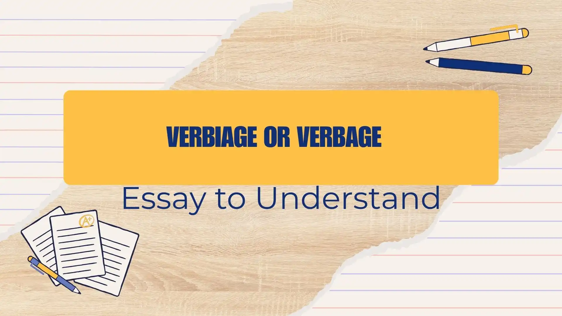 verbiage or verbage